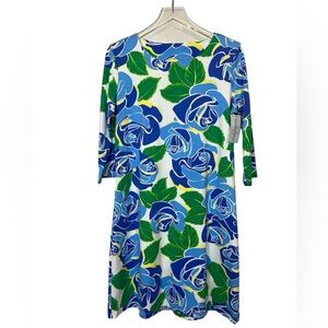 New MAHI GOLD Dress Bimini Roses Print Sz XL